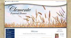 Desktop Screenshot of clementefuneralhomes.com